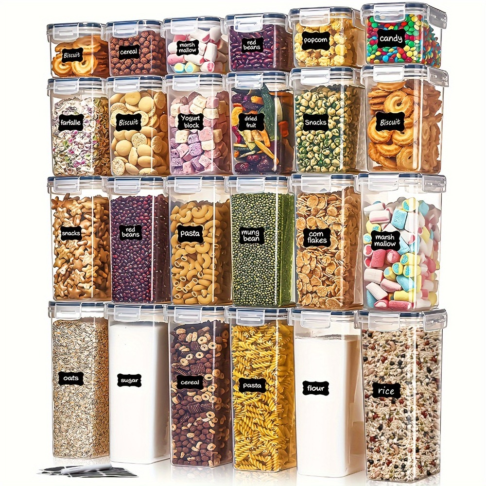 Commercial Kitchen Utensil Holder - 24Pcs Food Storage Containers 12 Boxes