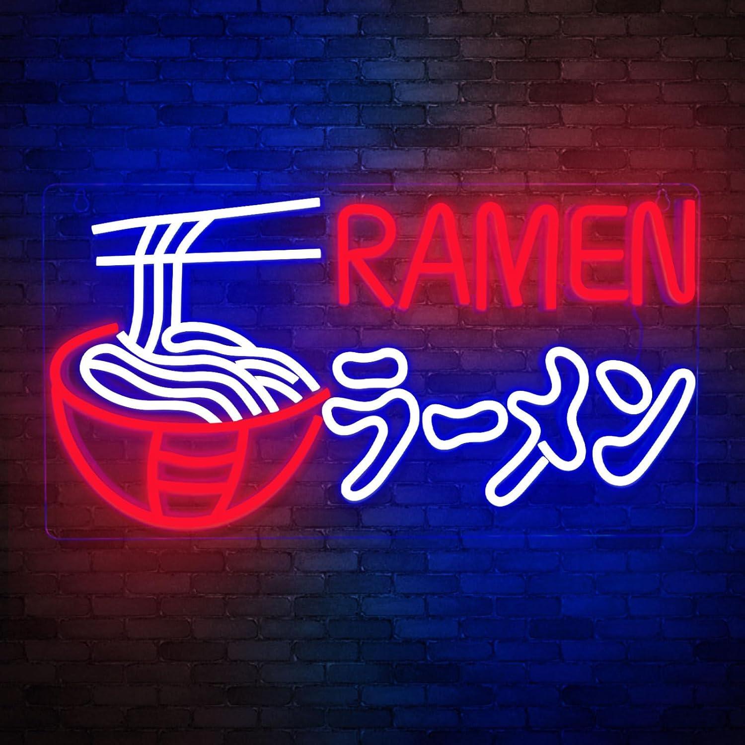 Commercial Kitchen Store - Ramen Neon Sign Japanese Noodles Neon