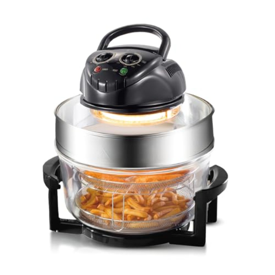 Commercial Kitchen Pots And Pans - 20L 8-in-1 Glass Air Fryer with