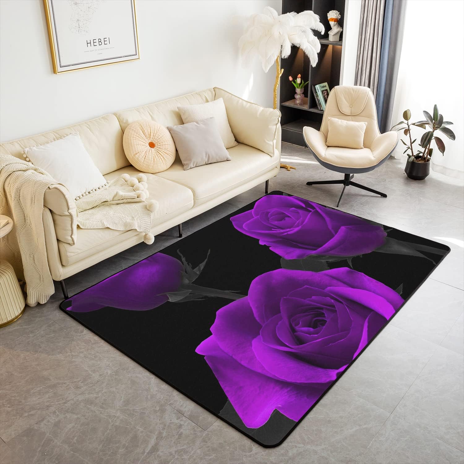 Blue Rose Flower on Black Back – Commercial Kitchen Background recenzja i cena