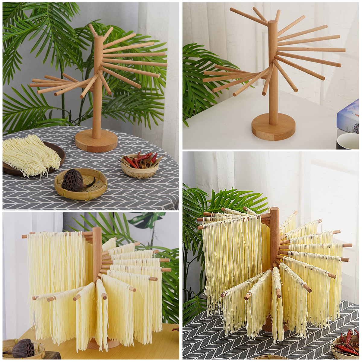 Collapsible Pasta Drying Rack  – Commercial Kitchen Utensil Holder recenzja i cena