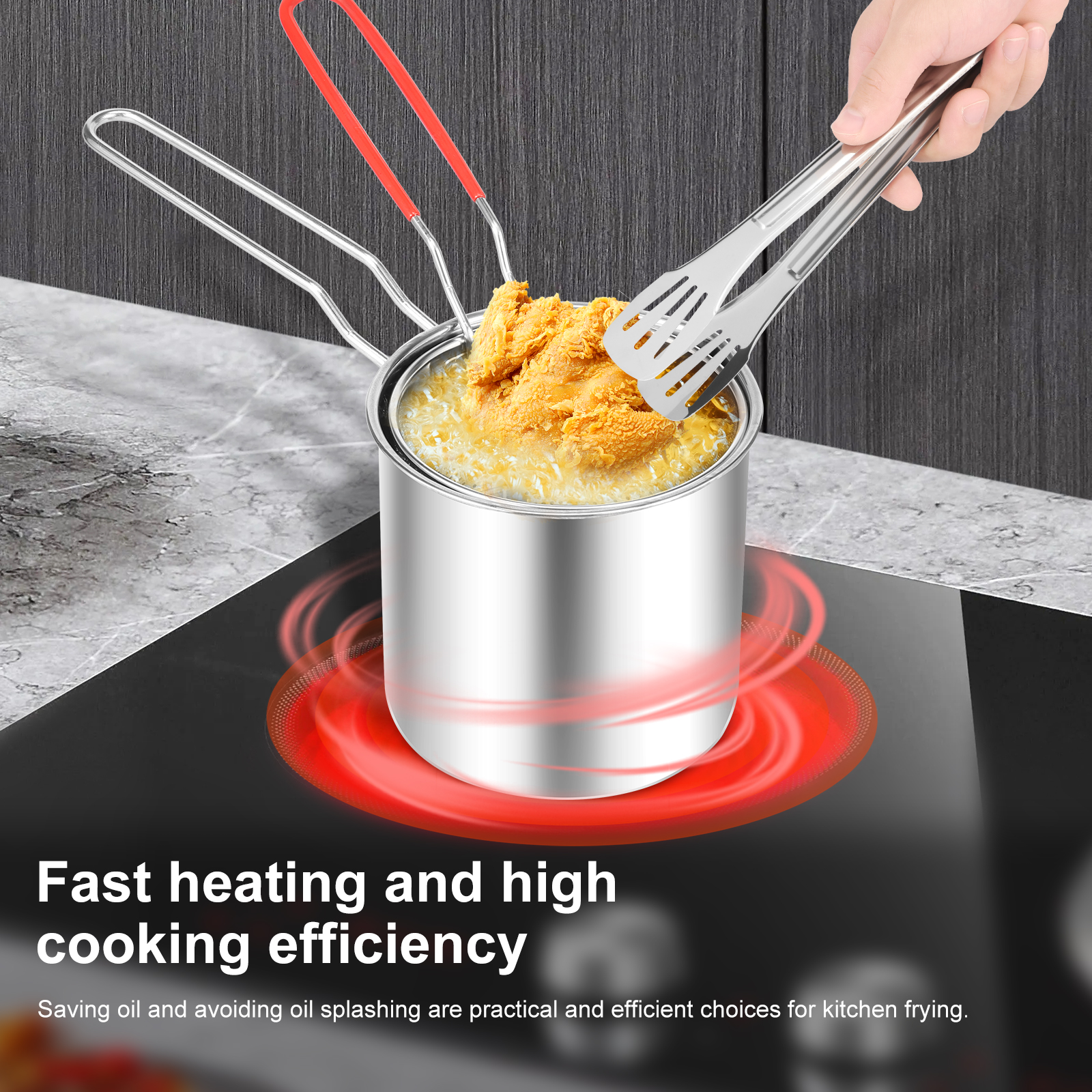 Deep Fryer Pots Stainless Stee – Commercial Kitchen Pots And Pans recenzja i cena