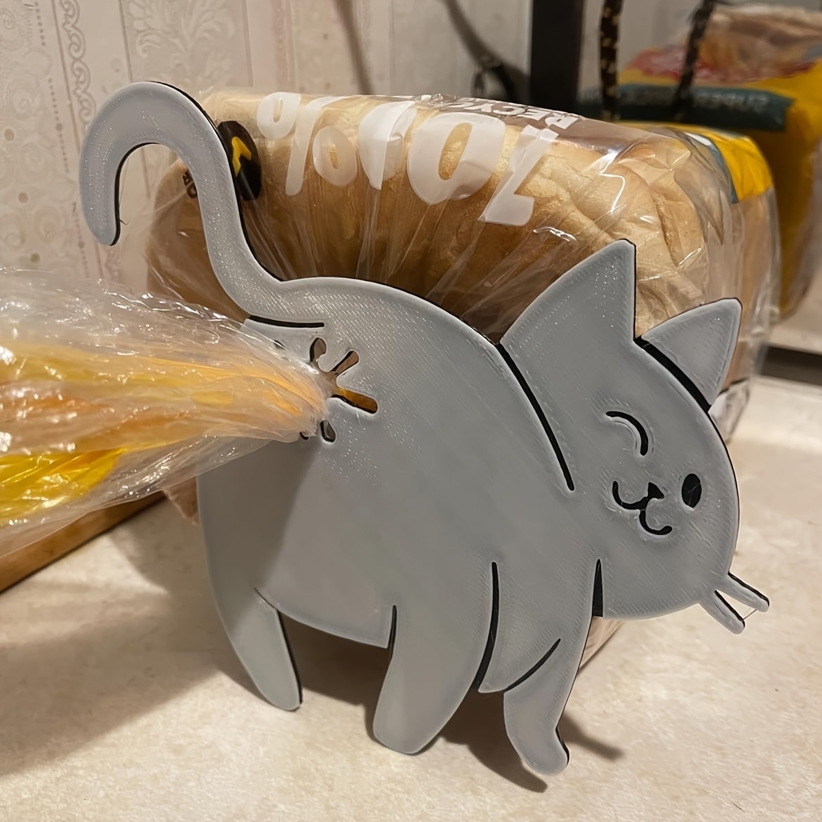 Cat Butt Bread Clip -3D Printe – Commercial Kitchen Utensil Holder recenzja i cena