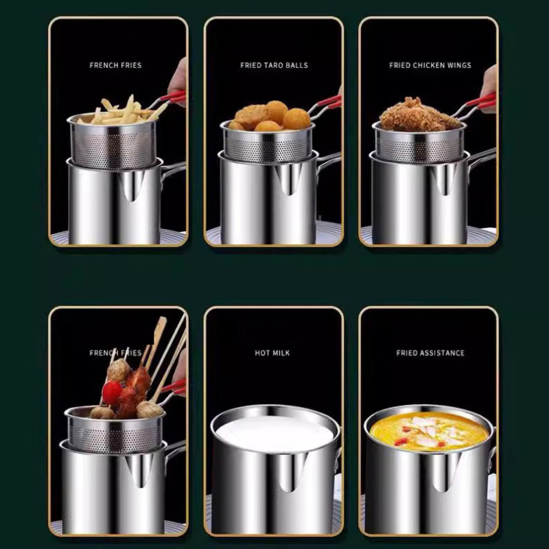 304 Stainless Steel Deep Fryer – Commercial Kitchen Pots And Pans recenzja i cena