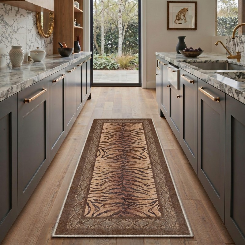 Persian Floral Runner Rug Beig – Commercial Kitchen Background recenzja i cena