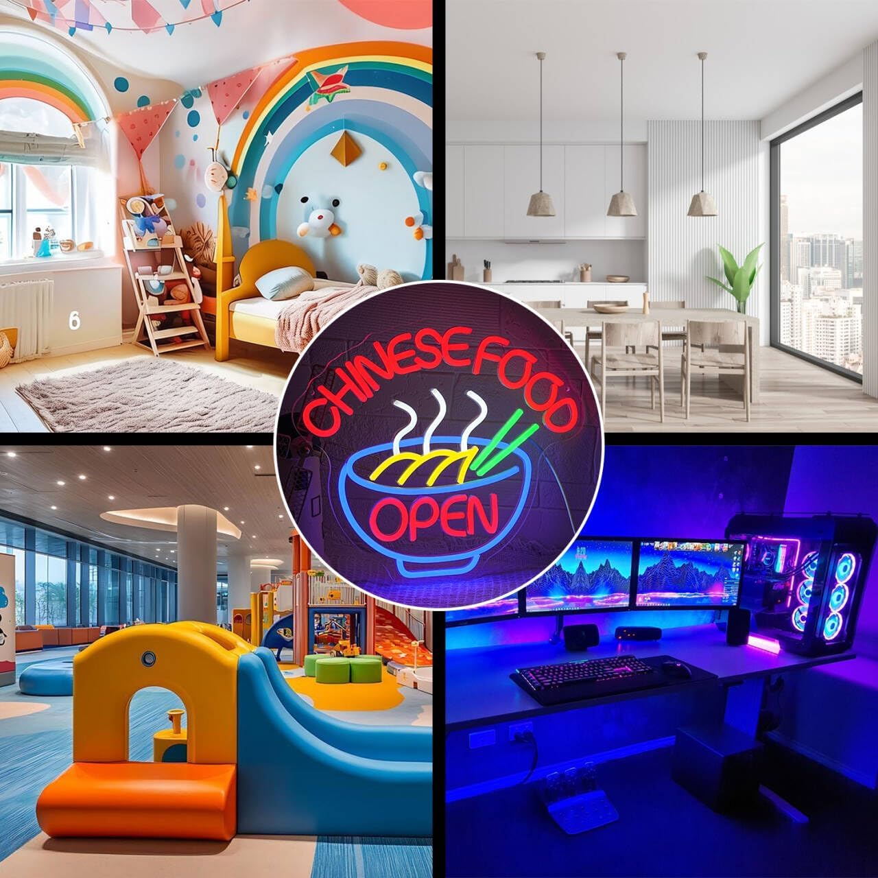 Chinese Food Open Neon Sign Ra – Commercial Kitchen Store recenzja i cena