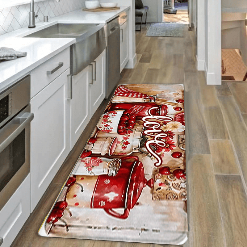 Vintage Red Love Cherry Patter – Commercial Kitchen Background recenzja i cena