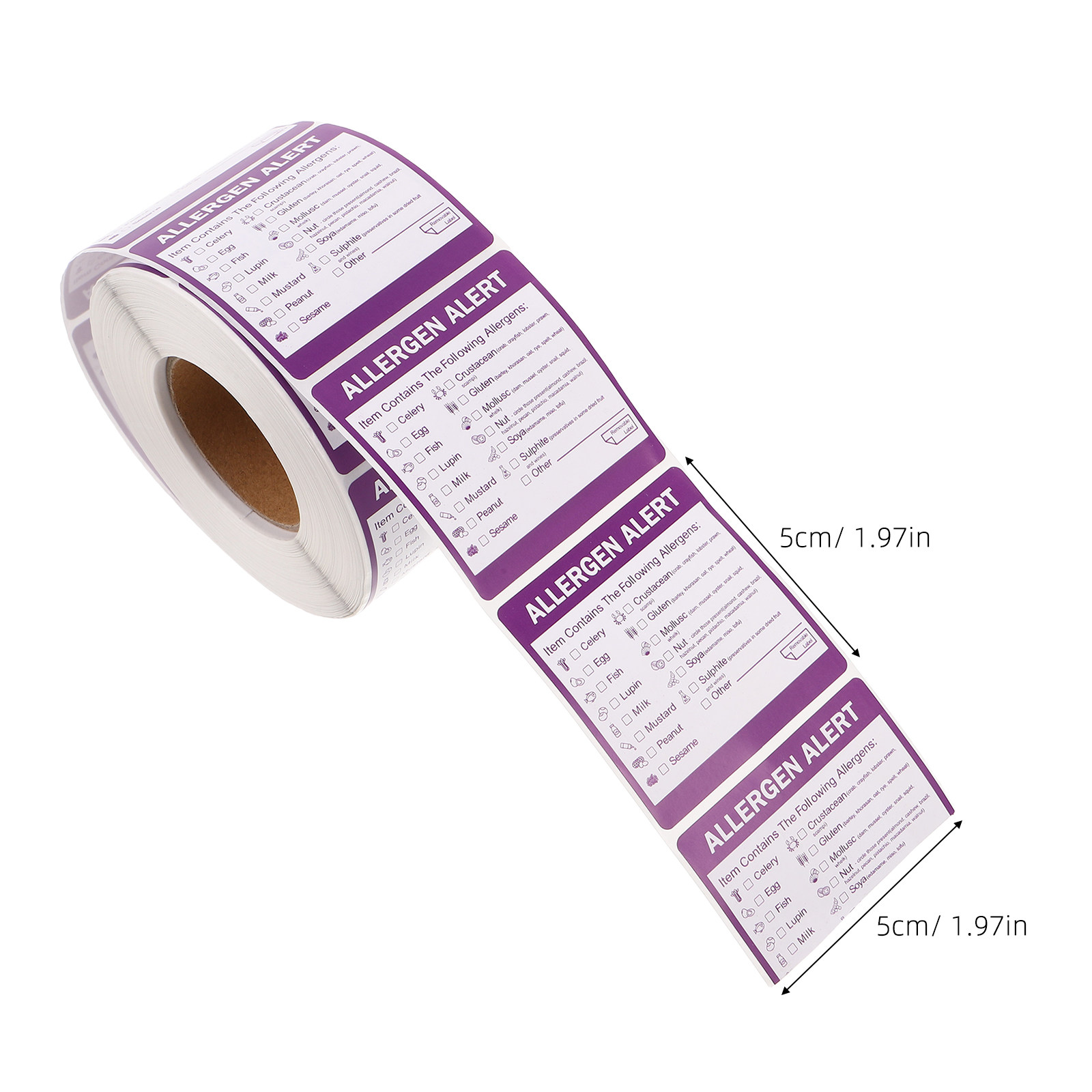 2 Rolls 2 Inch Allergen Label  – Commercial Kitchen Store recenzja i cena