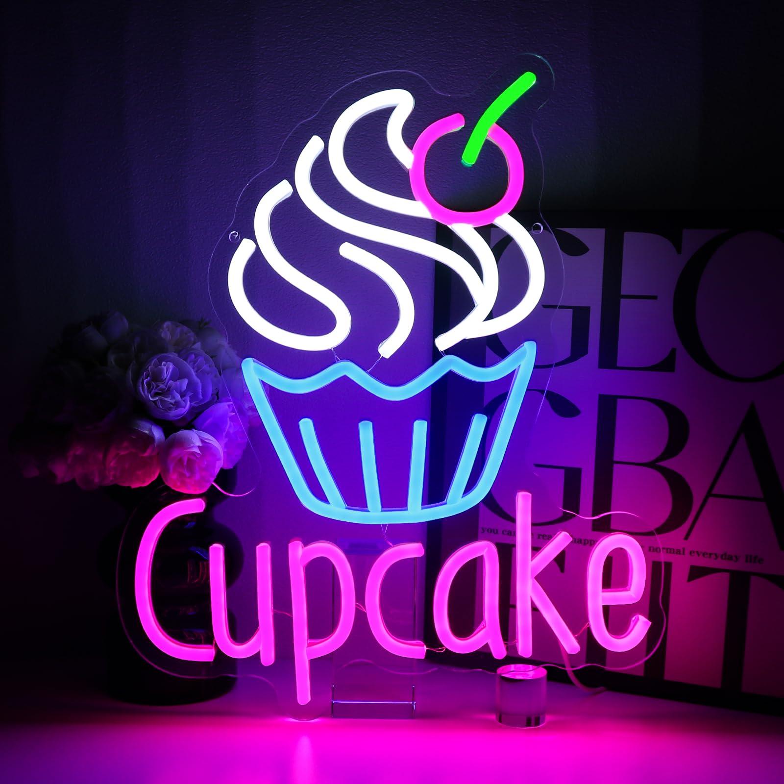 Cupcake Neon Sign for Wall Dec – Commercial Kitchen Store recenzja i cena