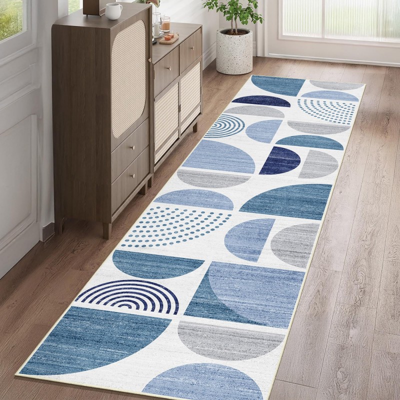 Leopard Print Runner Rug Teal  – Commercial Kitchen Background recenzja i cena