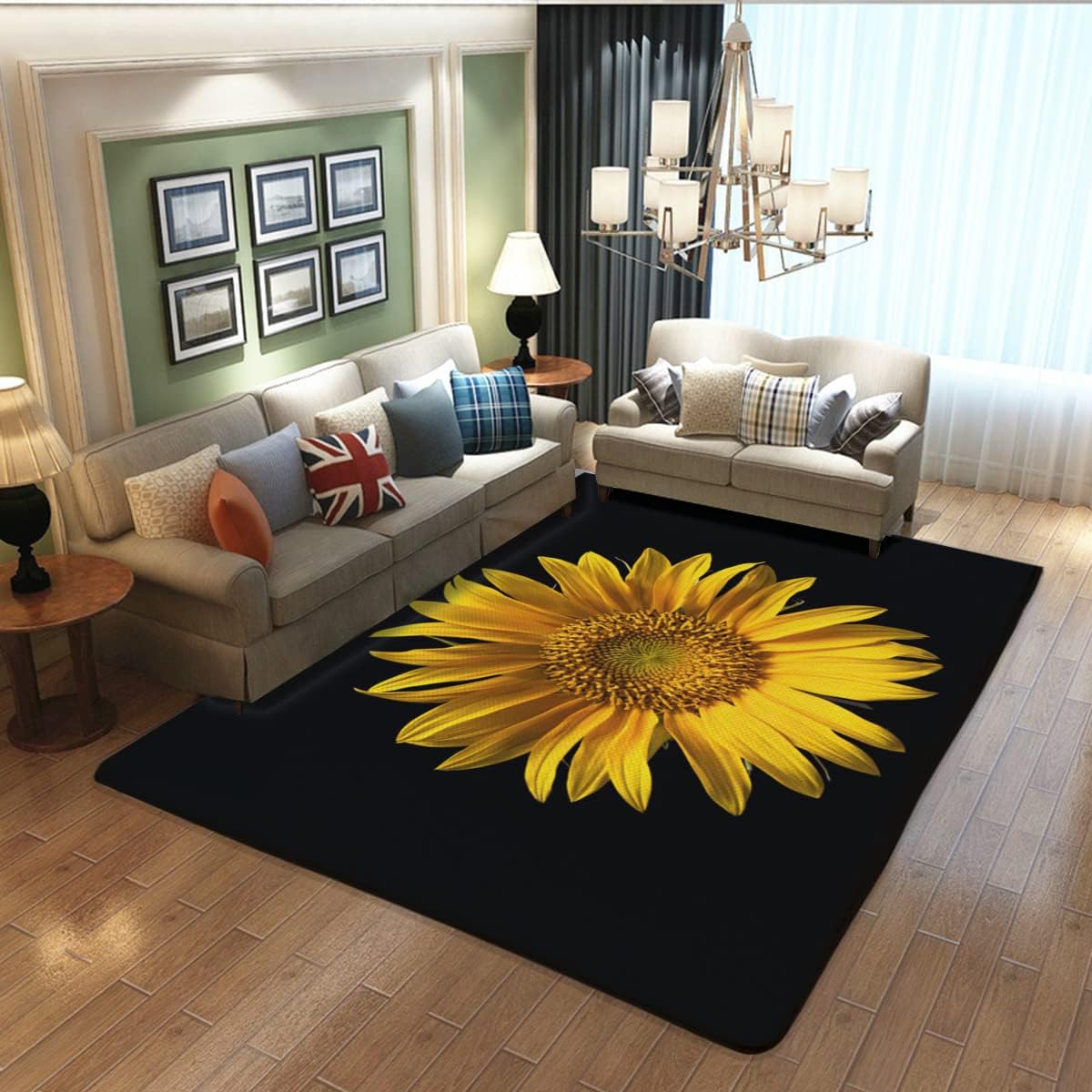 Yellow Sunflowers Flower on Bl – Commercial Kitchen Background recenzja i cena