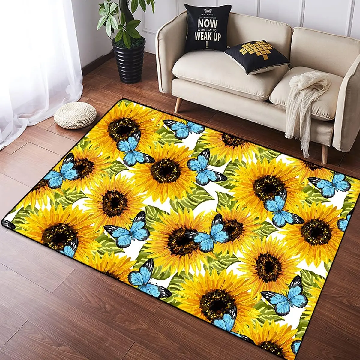 Yellow Sunflowers Flower on Bl – Commercial Kitchen Background recenzja i cena
