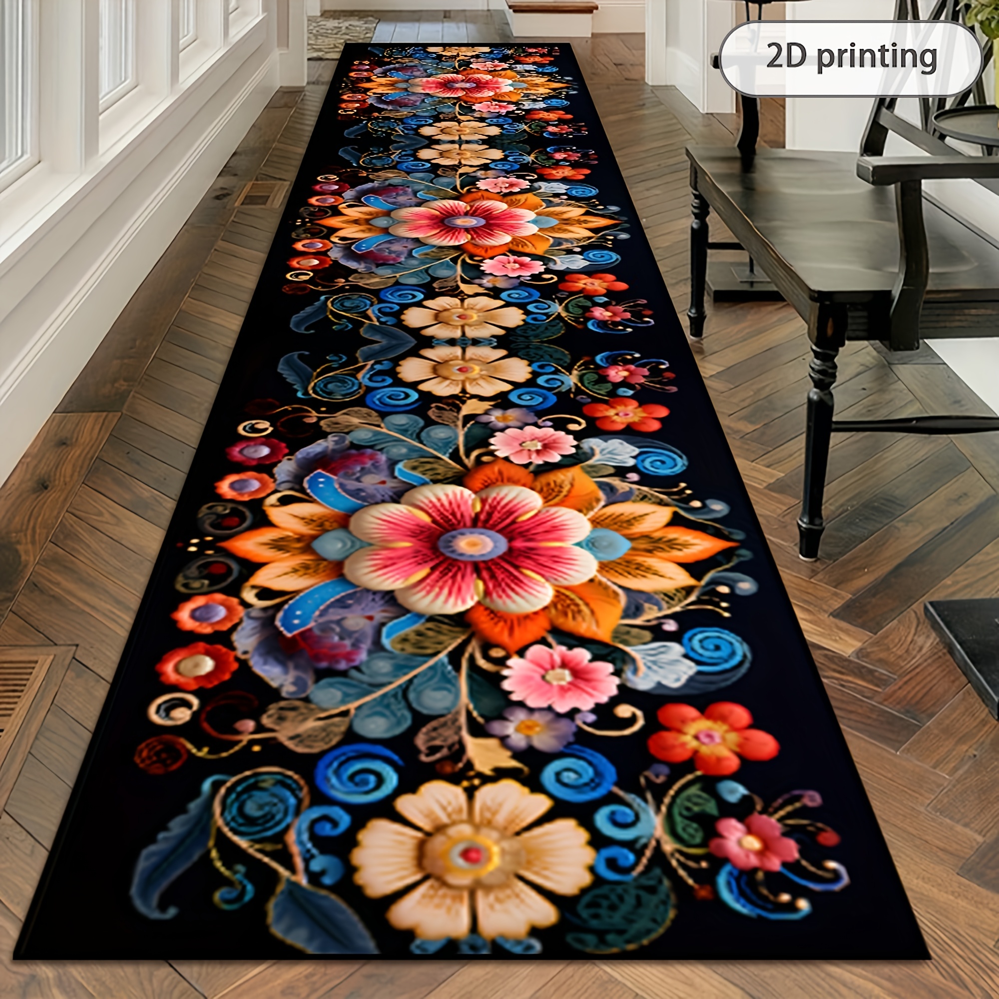 2D Printing Retro Floral Patte – Commercial Kitchen Background recenzja i cena