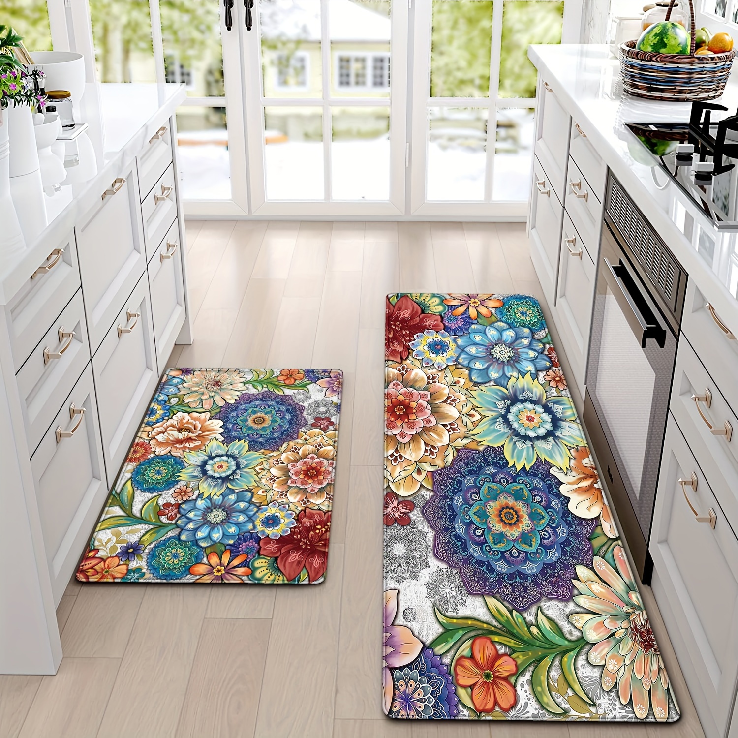Vintage Floral Pattern Kitchen – Commercial Kitchen Background recenzja i cena