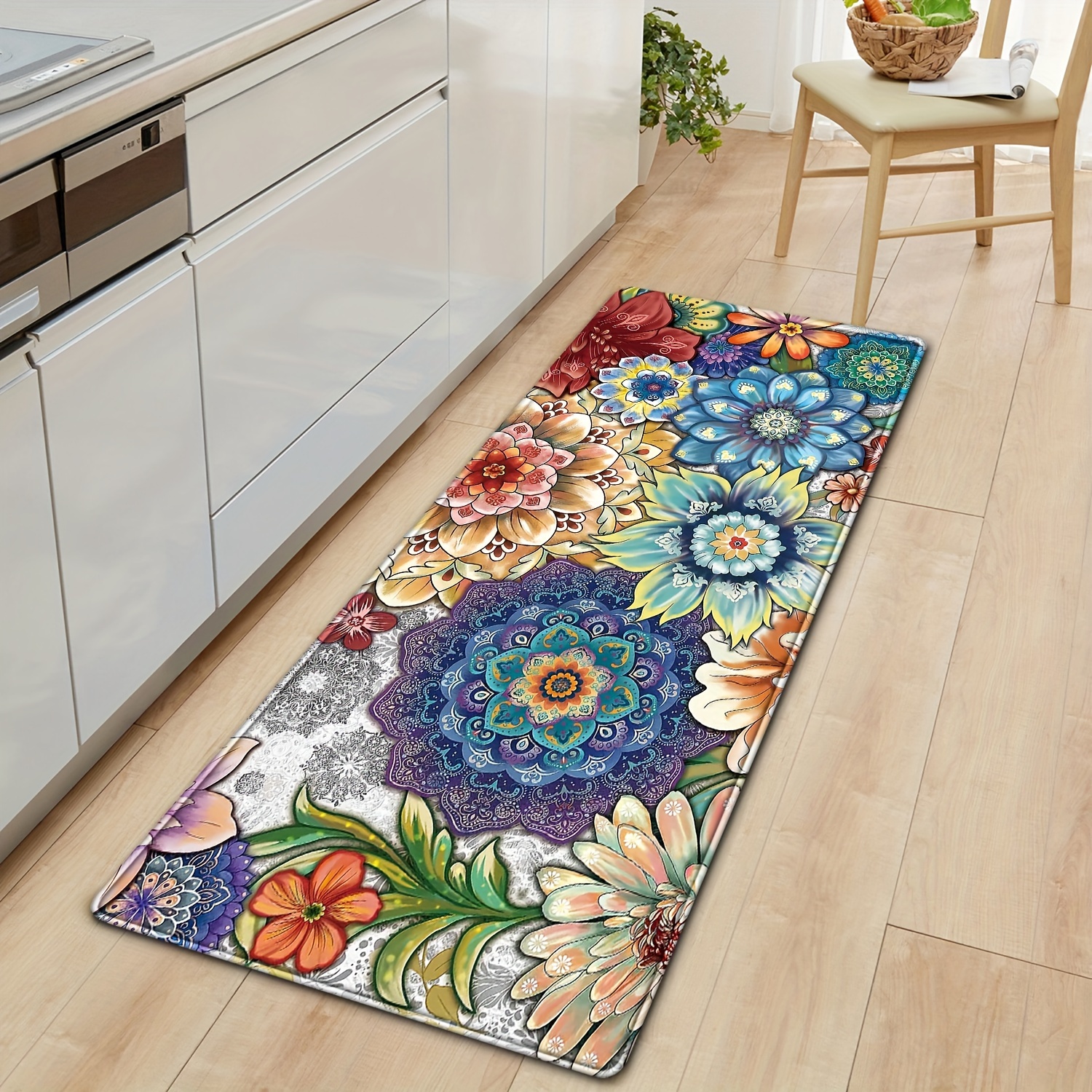 Vintage Floral Pattern Kitchen – Commercial Kitchen Background recenzja i cena