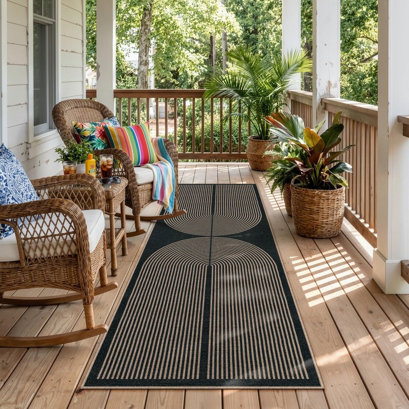 Art Deco Runner Rug Green Back – Commercial Kitchen Background recenzja i cena
