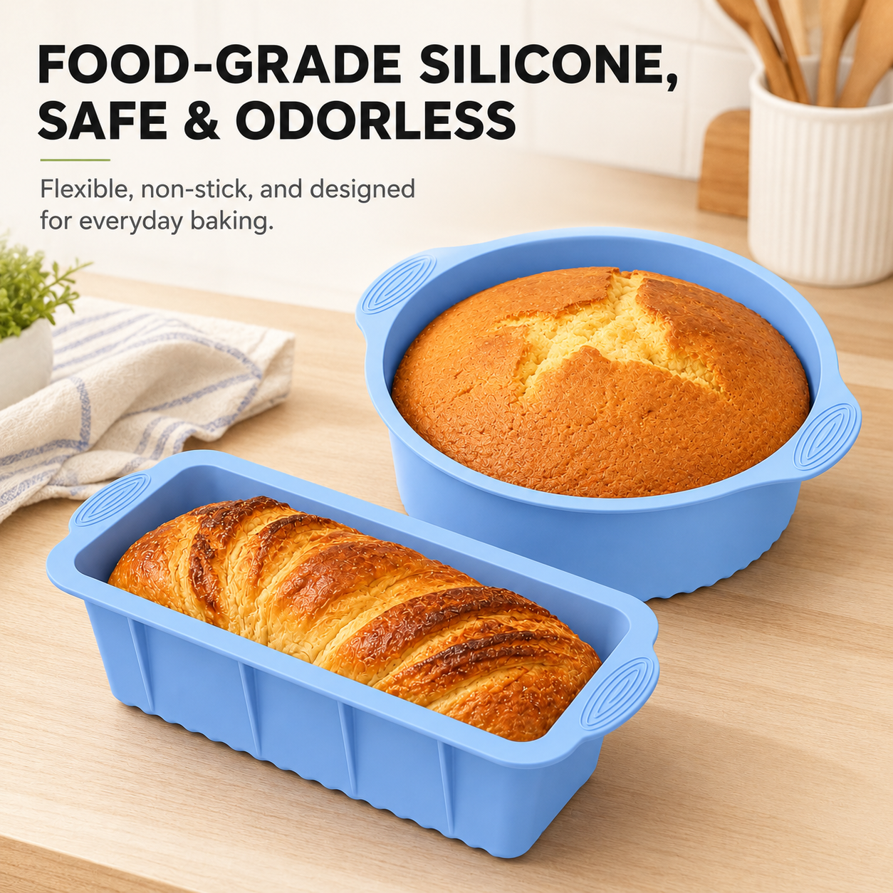 2 Pack Silicone Cake Pan And L – Commercial Kitchen Pots And Pans recenzja i cena