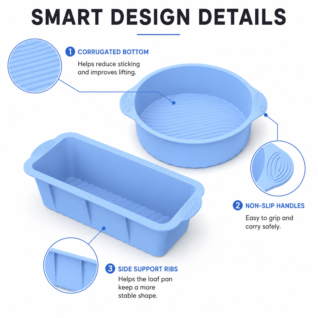 2 Pack Silicone Cake Pan And L – Commercial Kitchen Pots And Pans recenzja i cena