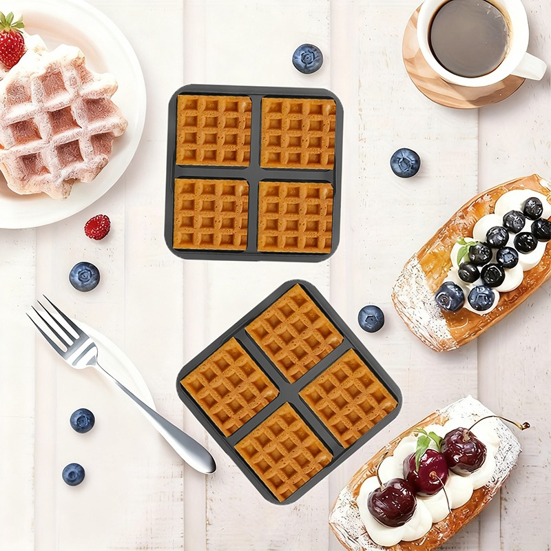 Square Waffle Mold, Non-Stick  – Commercial Kitchen Pots And Pans recenzja i cena