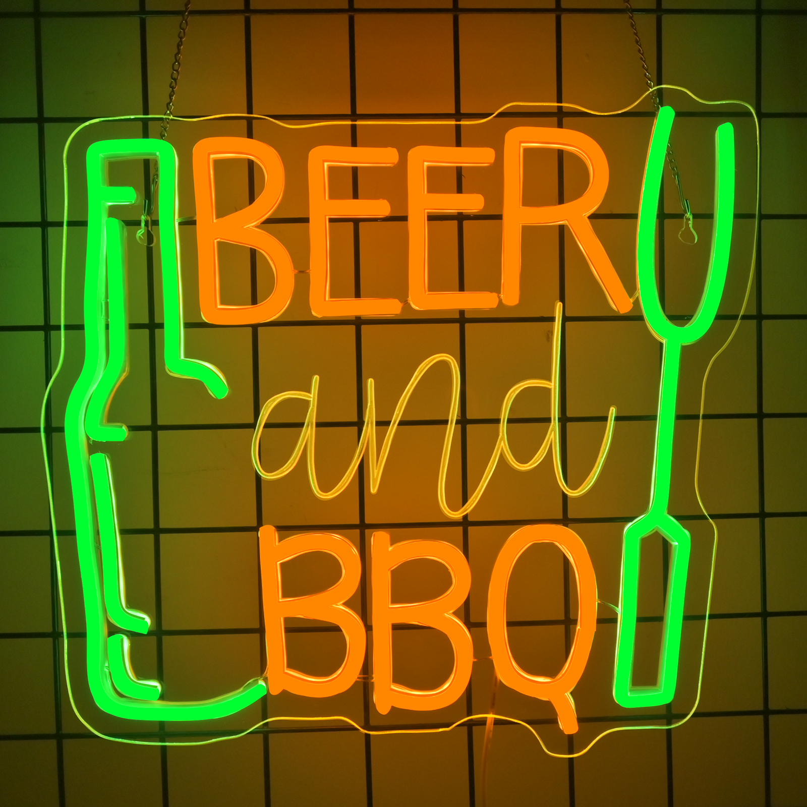 Beer and BBQ Neon Sign Dimmabl – Commercial Kitchen Walls recenzja i cena