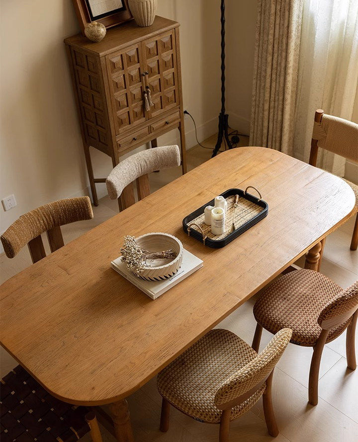 Nordic Vintage Oak Dining Tabl – Commercial Kitchen Set recenzja i cena