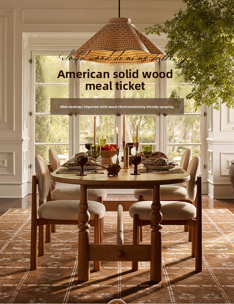Nordic Vintage Oak Dining Tabl – Commercial Kitchen Set recenzja i cena