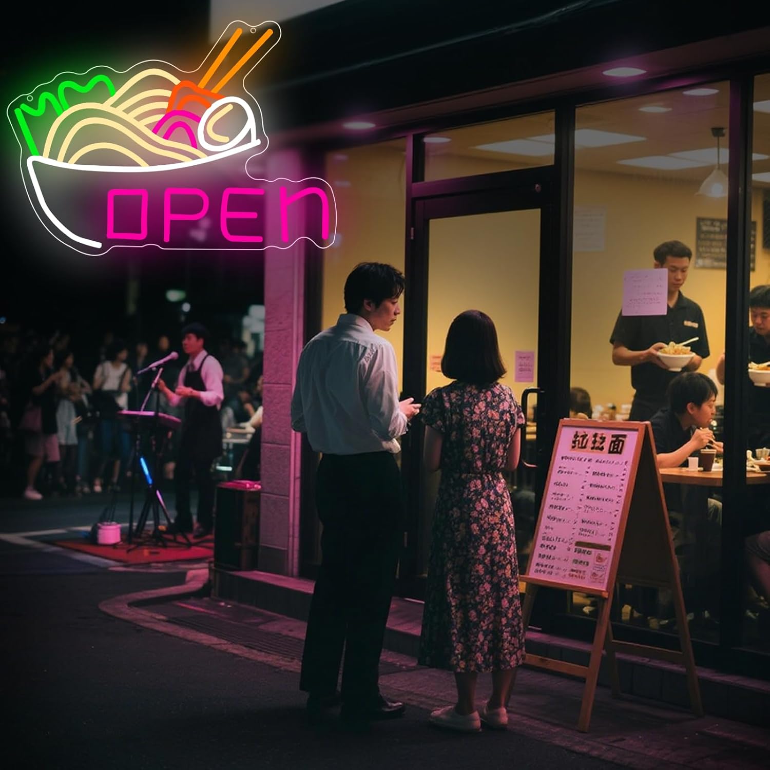 Ramen Bowl Neon Light Open LED – Commercial Kitchen Store recenzja i cena