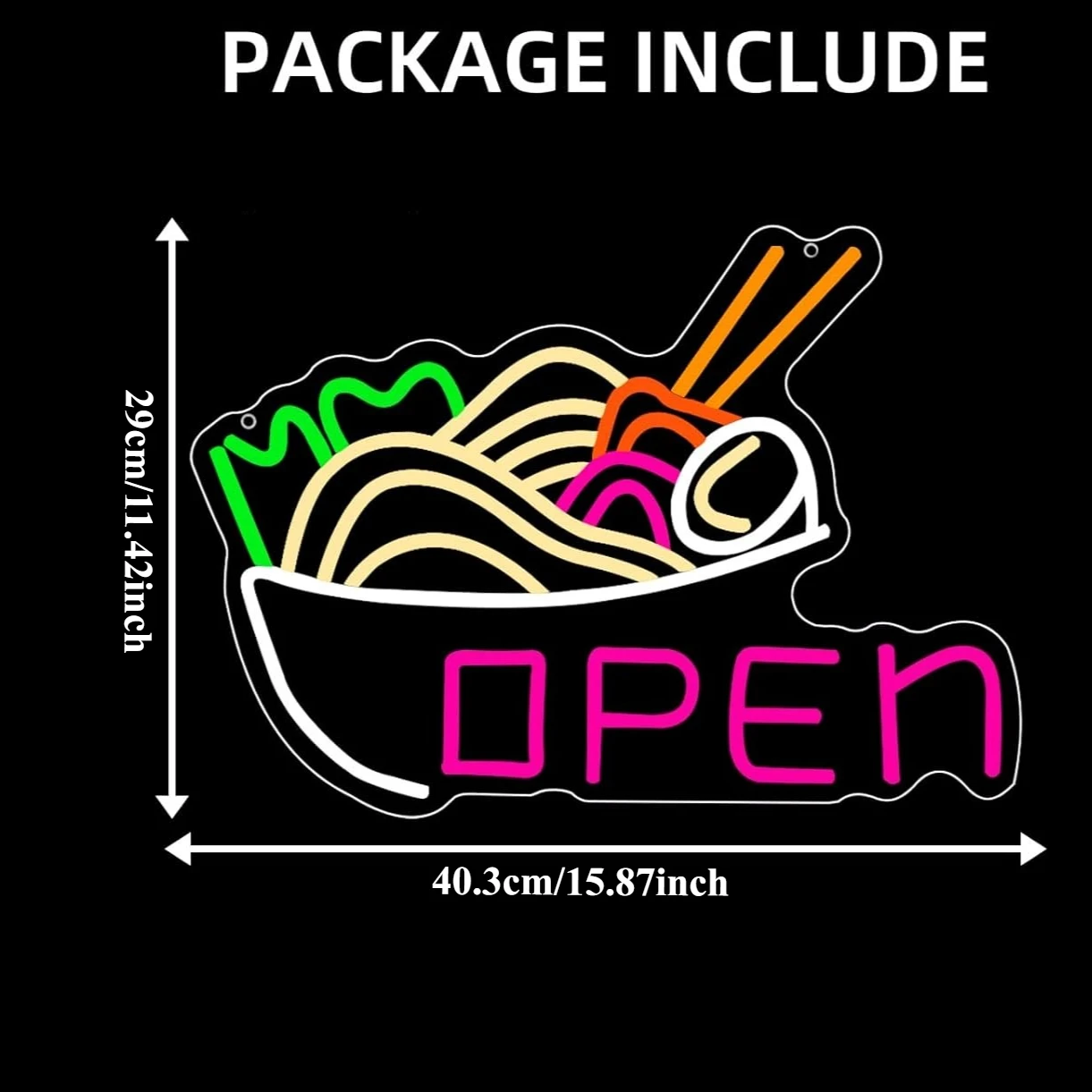 Ramen Bowl Neon Light Open LED – Commercial Kitchen Store recenzja i cena