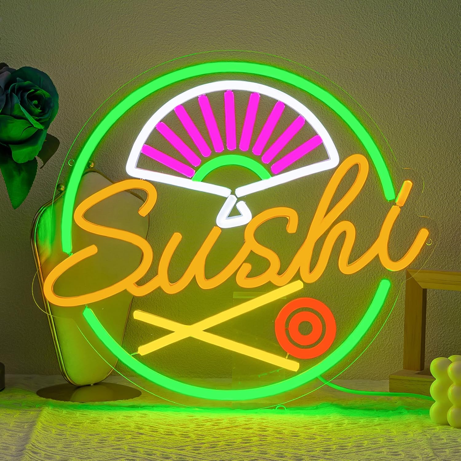 Sushi Neon Sign for Wall Decor – Commercial Kitchen Walls recenzja i cena