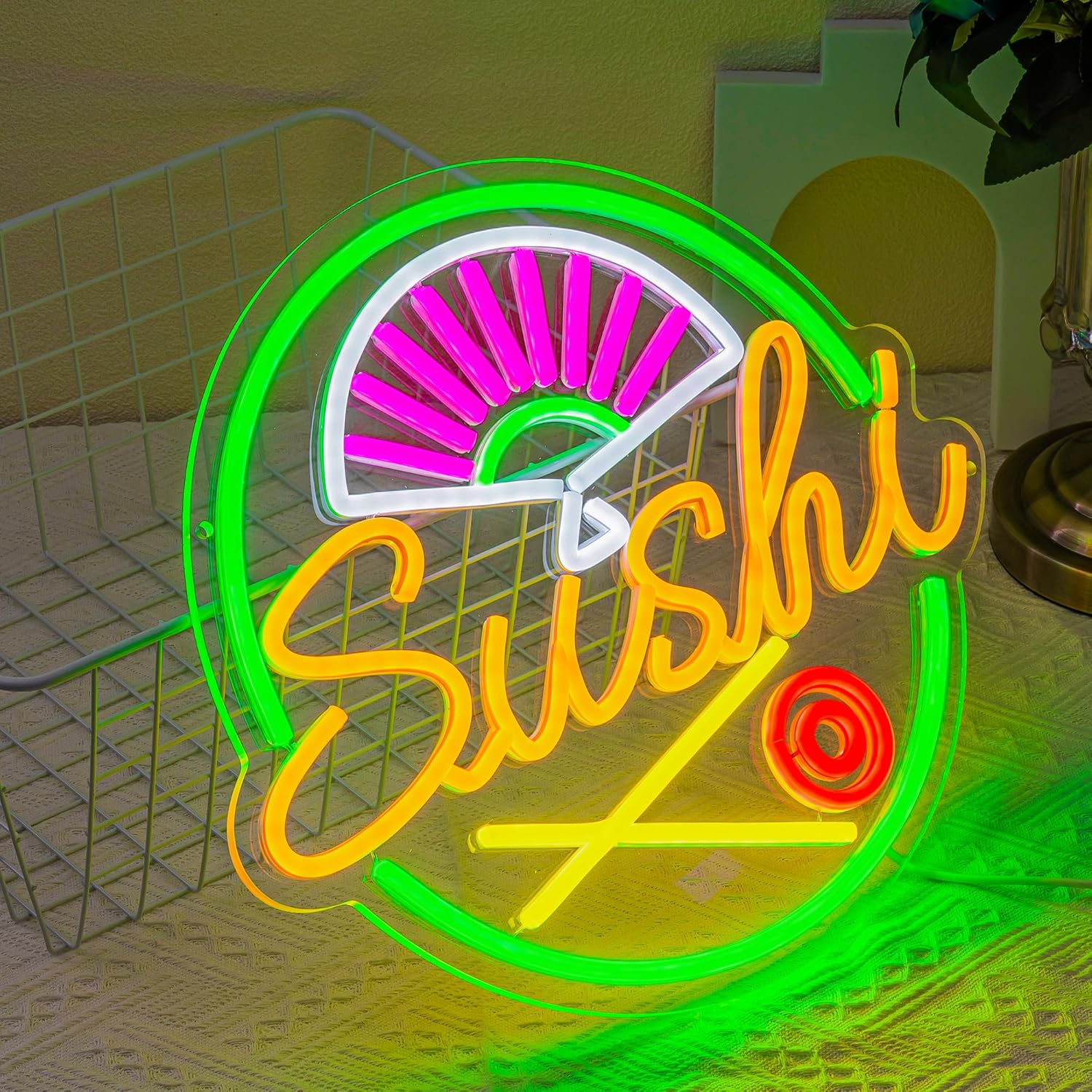 Sushi Neon Sign for Wall Decor – Commercial Kitchen Walls recenzja i cena