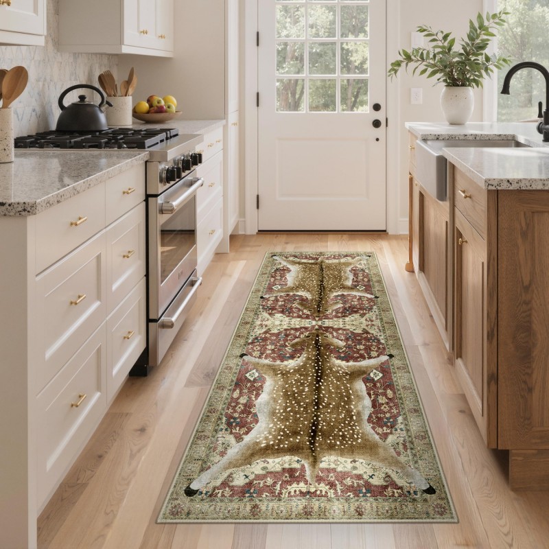 Mushroom Butterfly Runner Rug  – Commercial Kitchen Background recenzja i cena