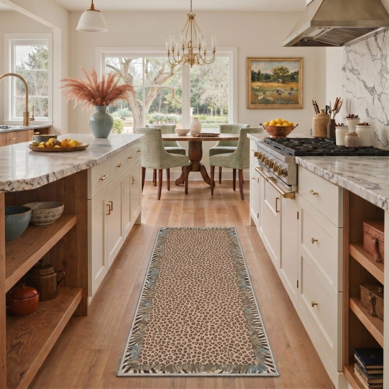 Mushroom Butterfly Runner Rug  – Commercial Kitchen Background recenzja i cena