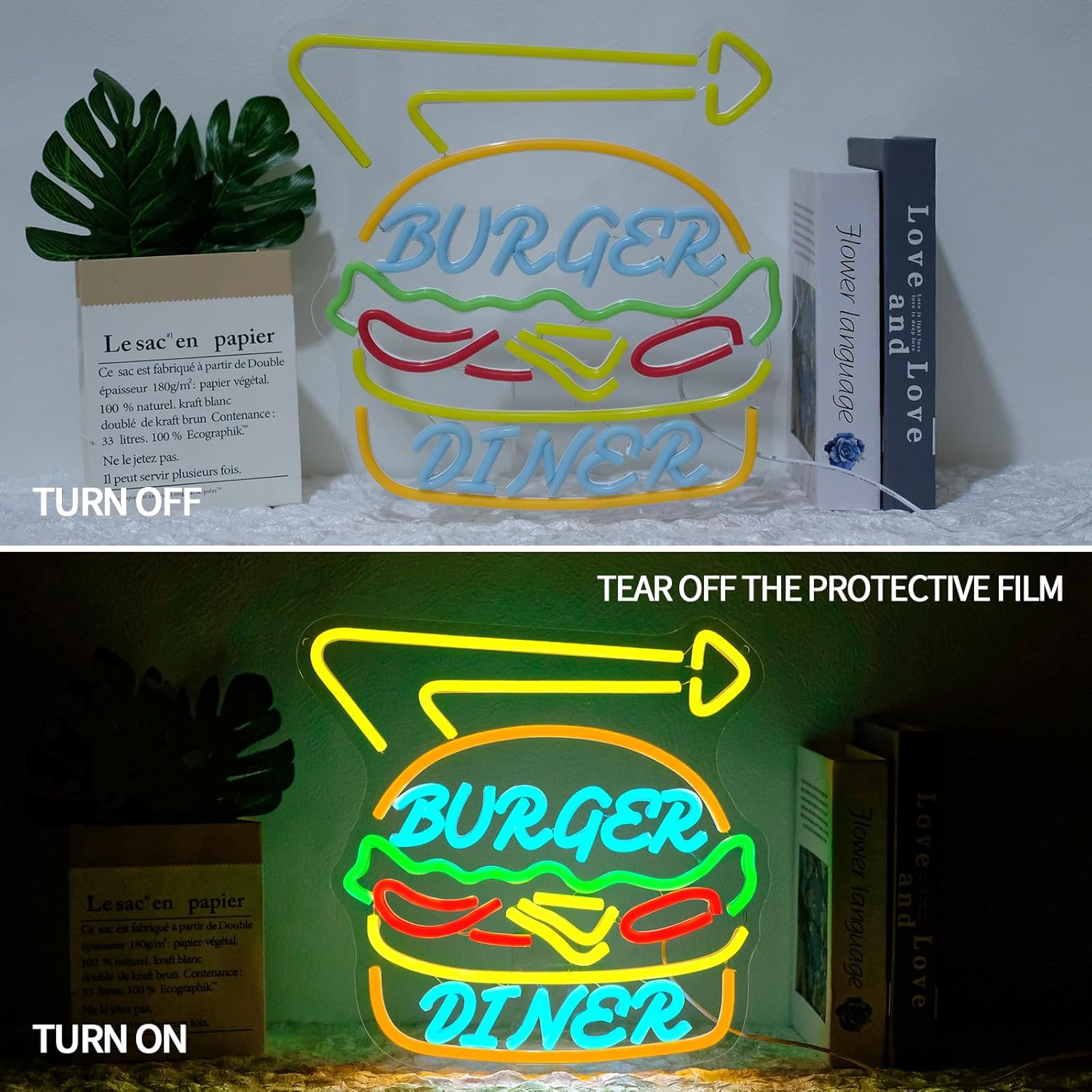 Burger Neon Sign Bussiness Art – Commercial Kitchen Store recenzja i cena