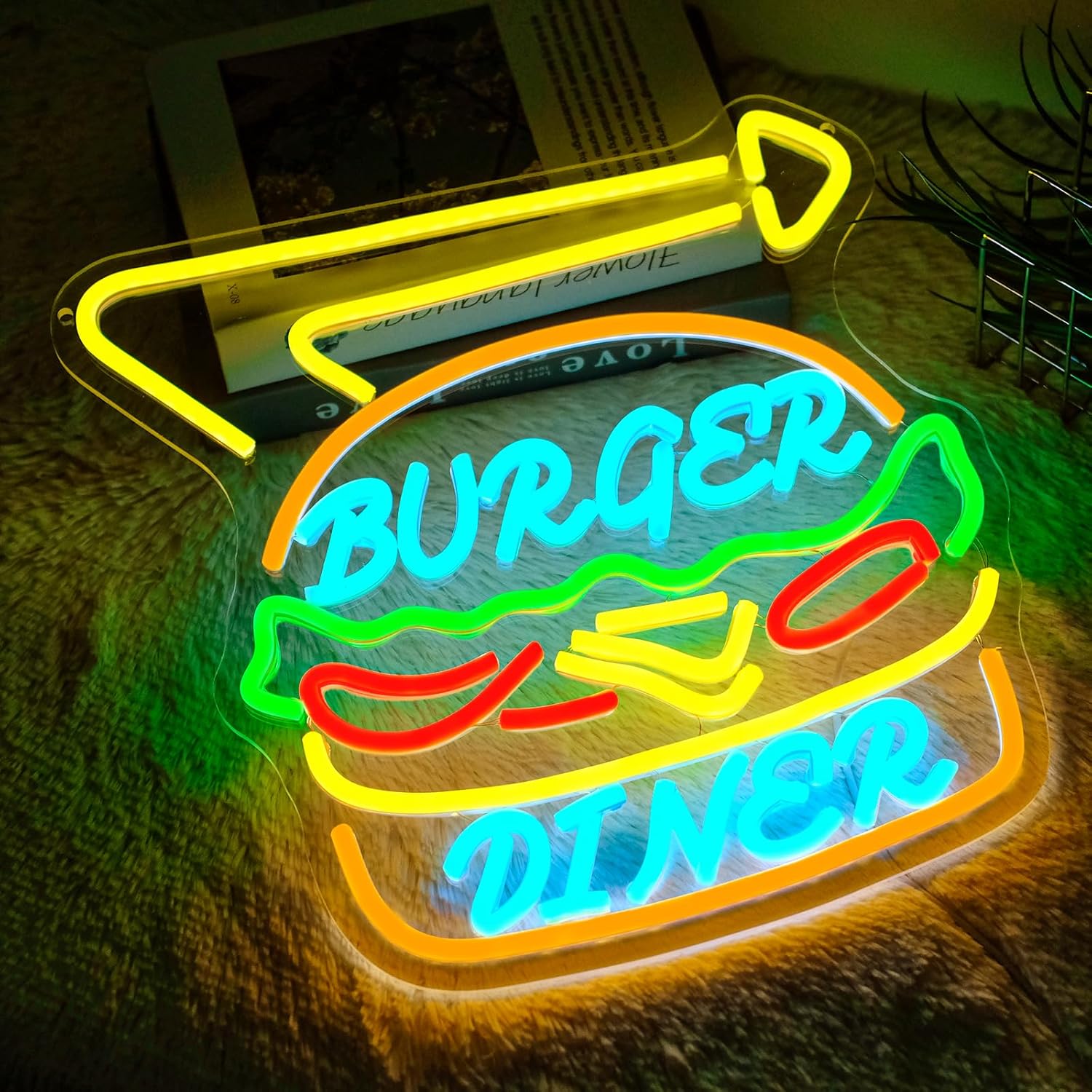 Burger Neon Sign Bussiness Art – Commercial Kitchen Store recenzja i cena