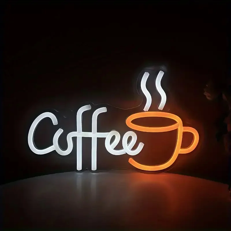 Coffee Cup Designed Neon Sign  – Commercial Kitchen Walls recenzja i cena