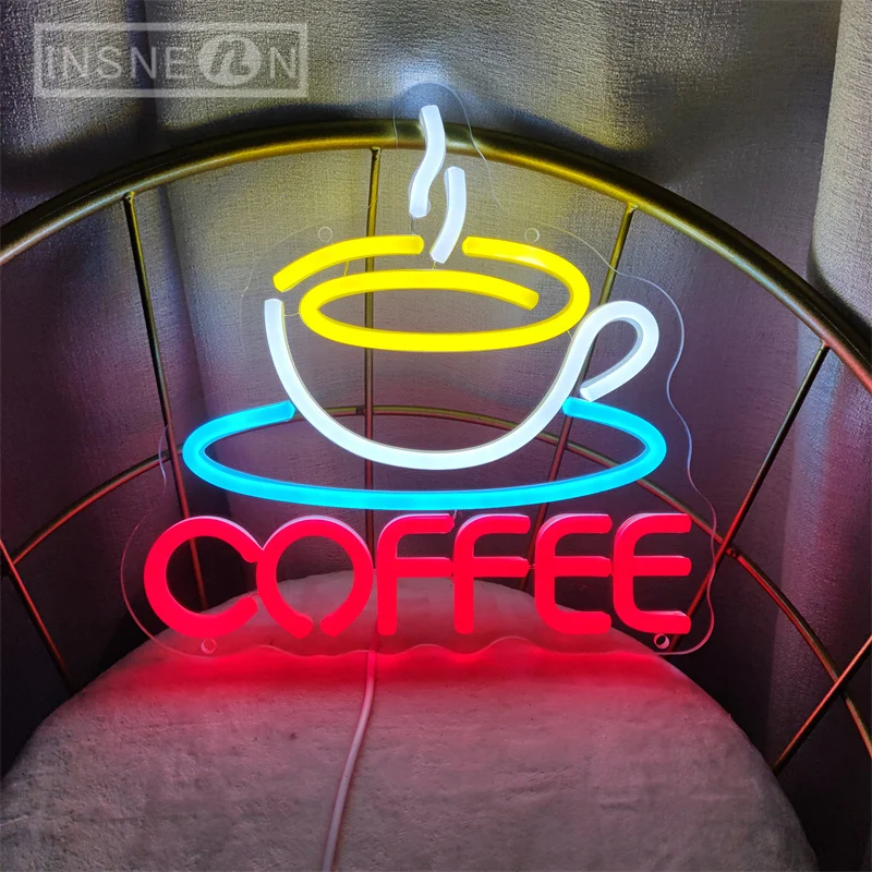 Coffee Cup Designed Neon Sign  – Commercial Kitchen Walls recenzja i cena