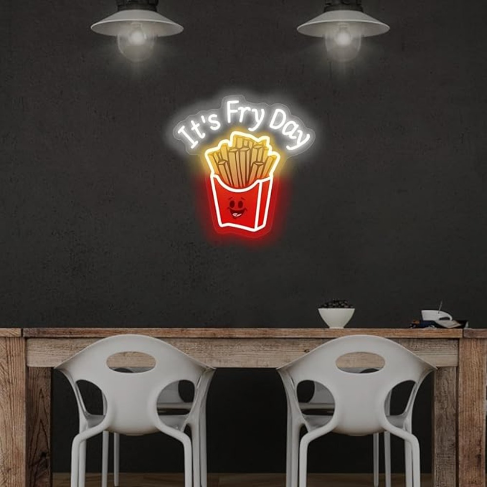 French Fries Neon Light,It's F – Commercial Kitchen Walls recenzja i cena