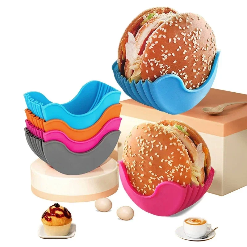 1/4pcs Silicone Burger Tray Re – Commercial Kitchen Utensil Holder recenzja i cena