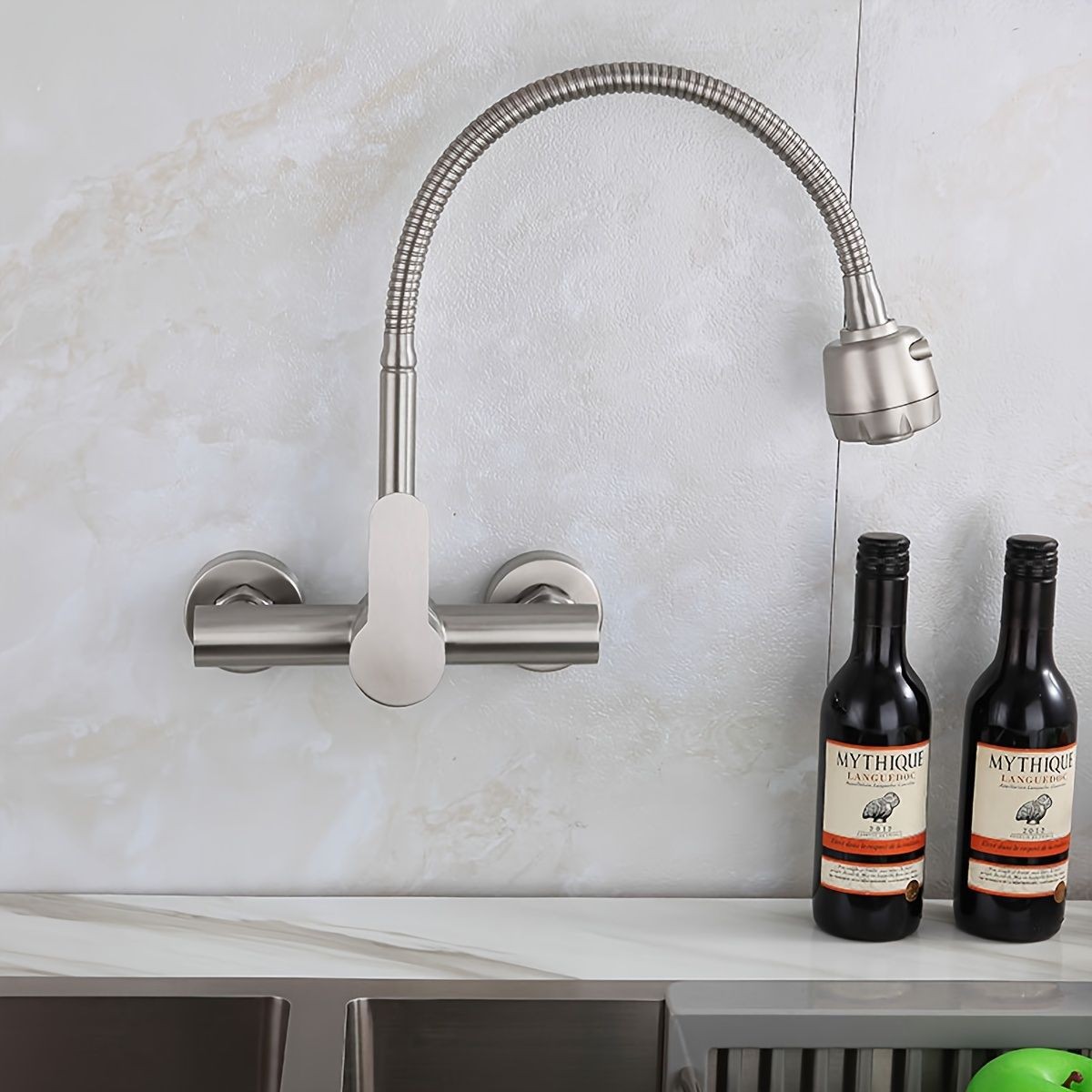 Wall-Mounted Kitchen Faucet, S – Commercial Kitchen Walls recenzja i cena
