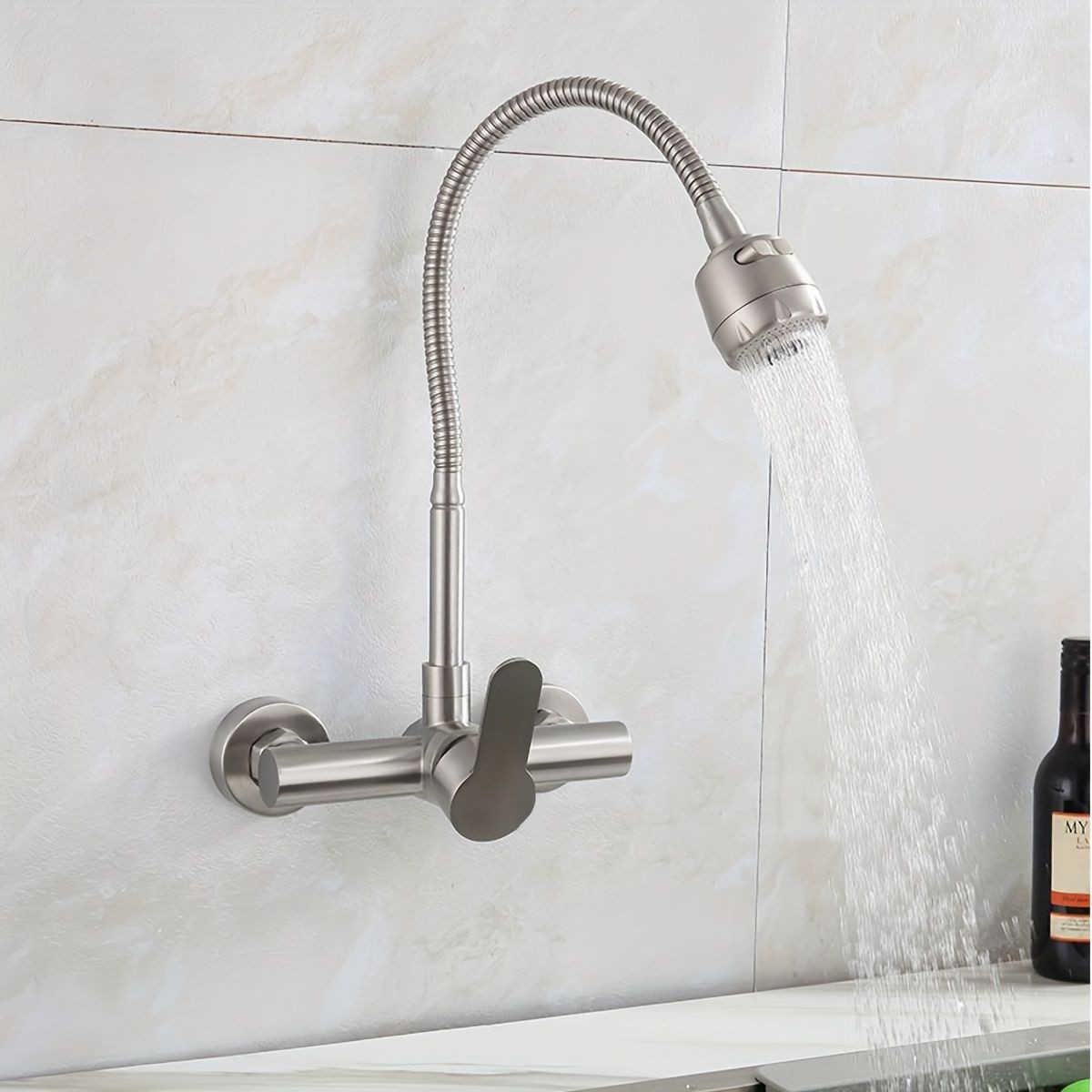 Wall-Mounted Kitchen Faucet, S – Commercial Kitchen Walls recenzja i cena