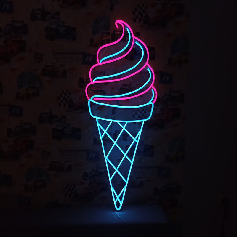 Ice Cream LED Neon Light | Wal – Commercial Kitchen Walls recenzja i cena