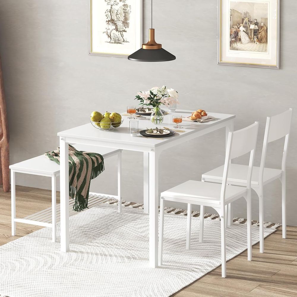 4 Pieces Dining Table Set, 43. – Commercial Kitchen Set recenzja i cena
