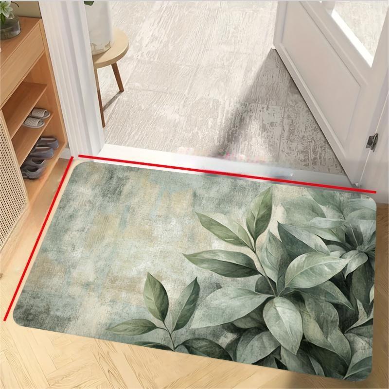 Green Leaf Plant Pattern Kitch – Commercial Kitchen Background recenzja i cena