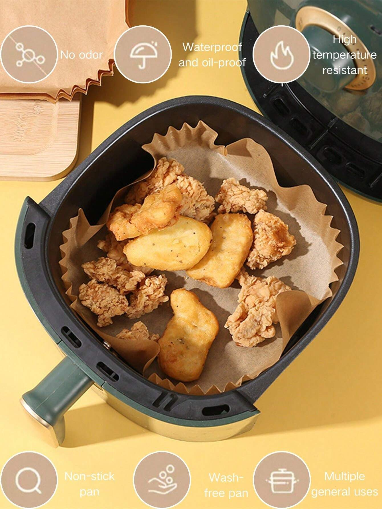 10-200pcs Disposable Air Fryer – Commercial Kitchen Pots And Pans recenzja i cena