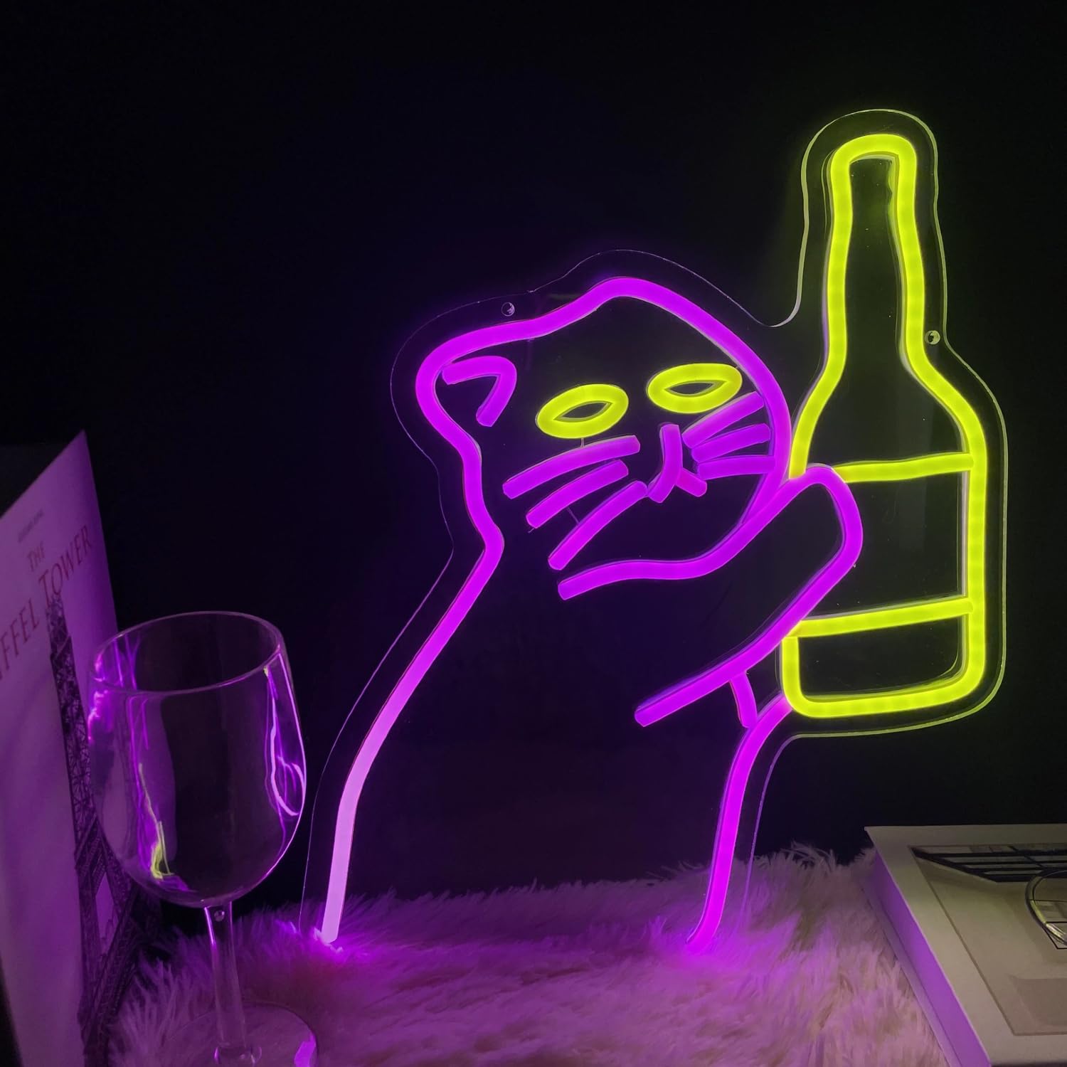 Cat Bottle Neon Sign for Funny – Commercial Kitchen Store recenzja i cena