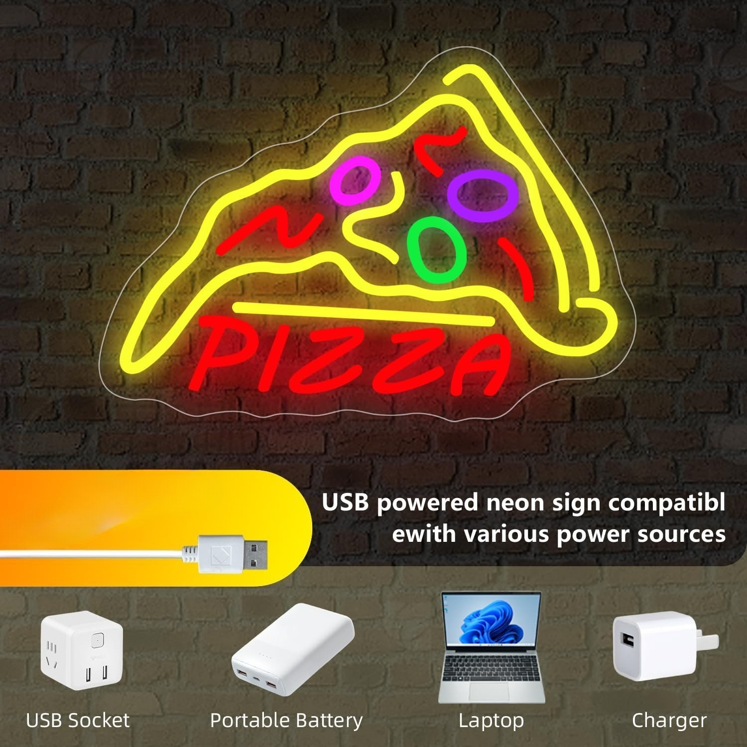 Pizza Neon Sign Bussiness Art  – Commercial Kitchen Store recenzja i cena