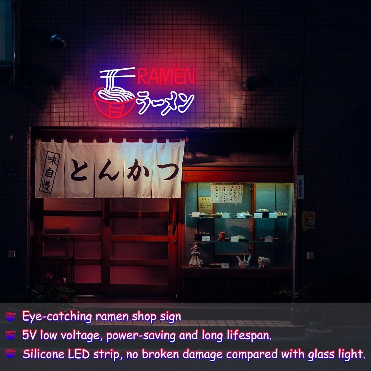 Ramen Neon Sign Japanese Noodl – Commercial Kitchen Store recenzja i cena